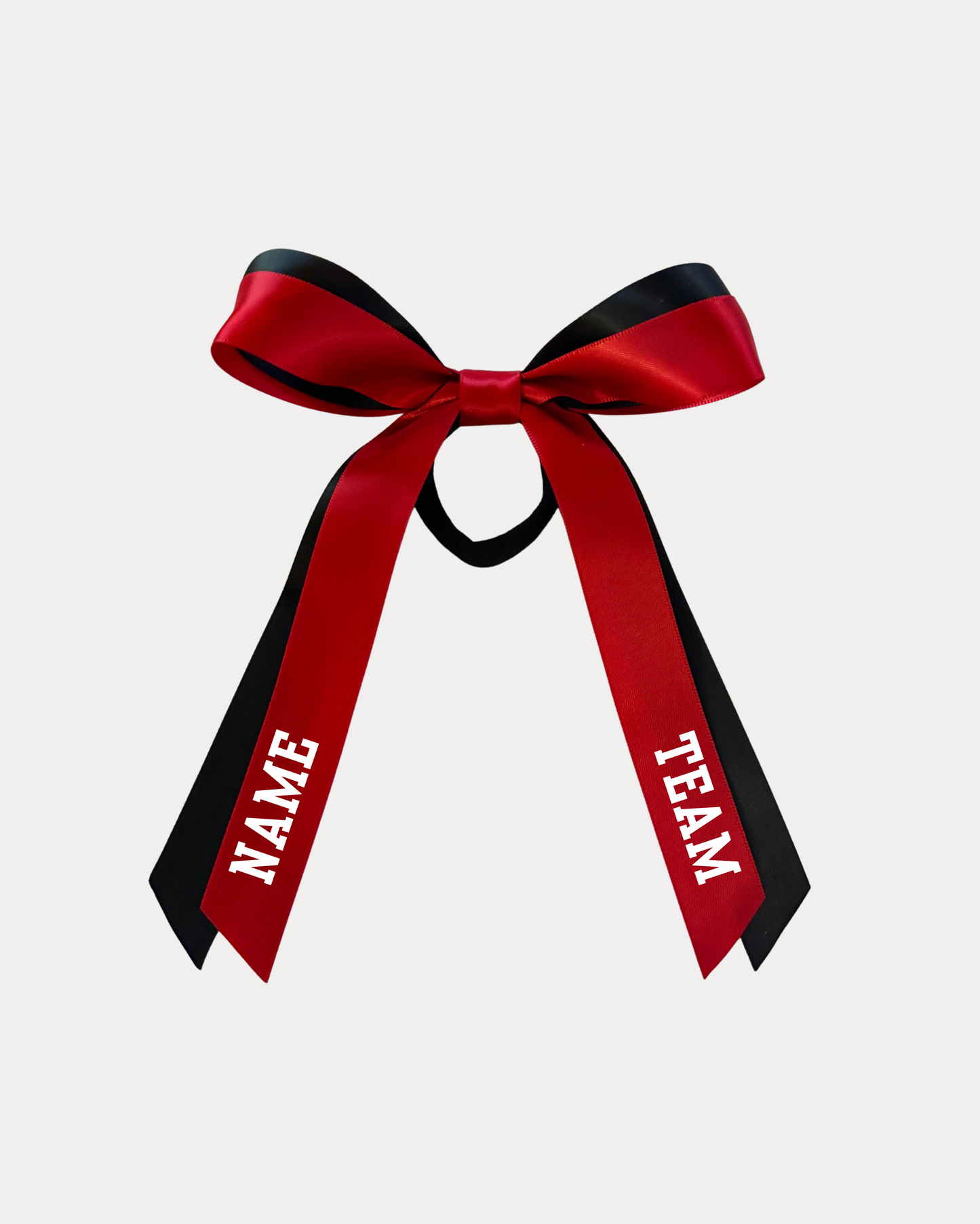 Personalised Bow Ribbon - Red and Black